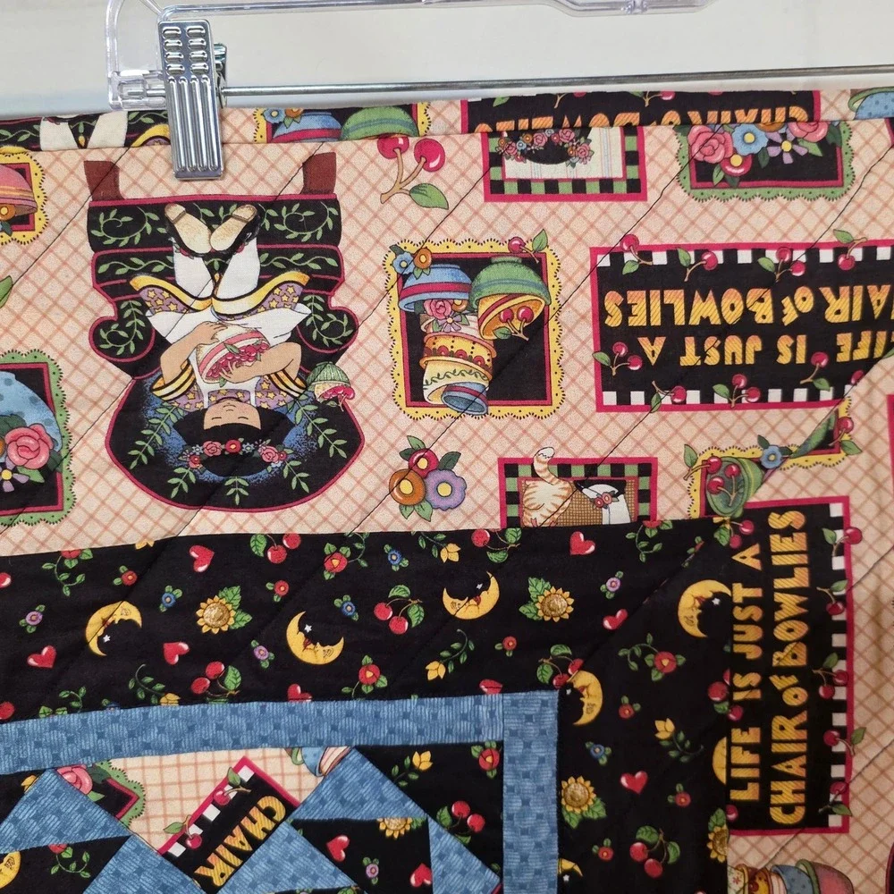 Handmade quilted wall