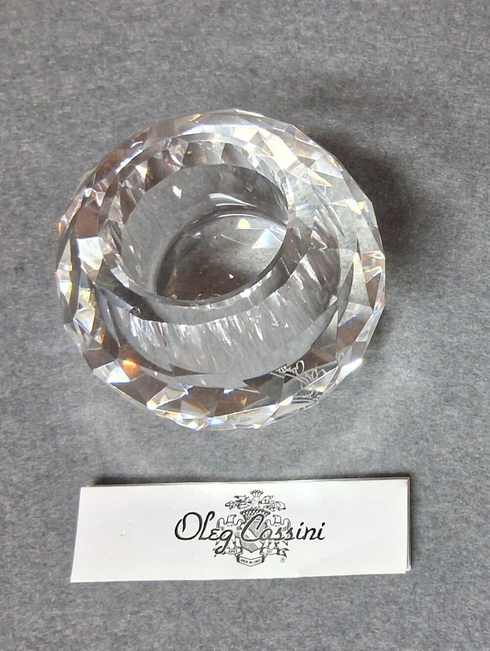 Oleg Cassini near modern deco