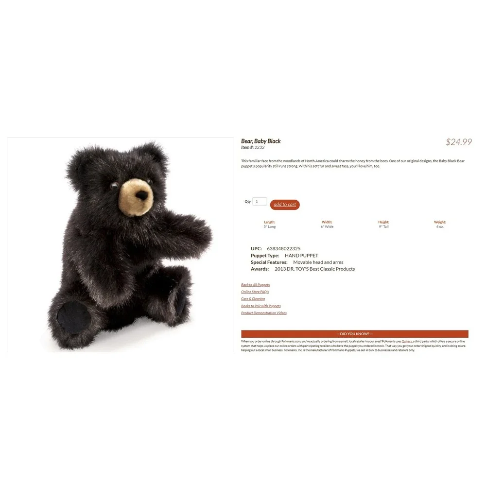 Folkmanis Puppets gently used