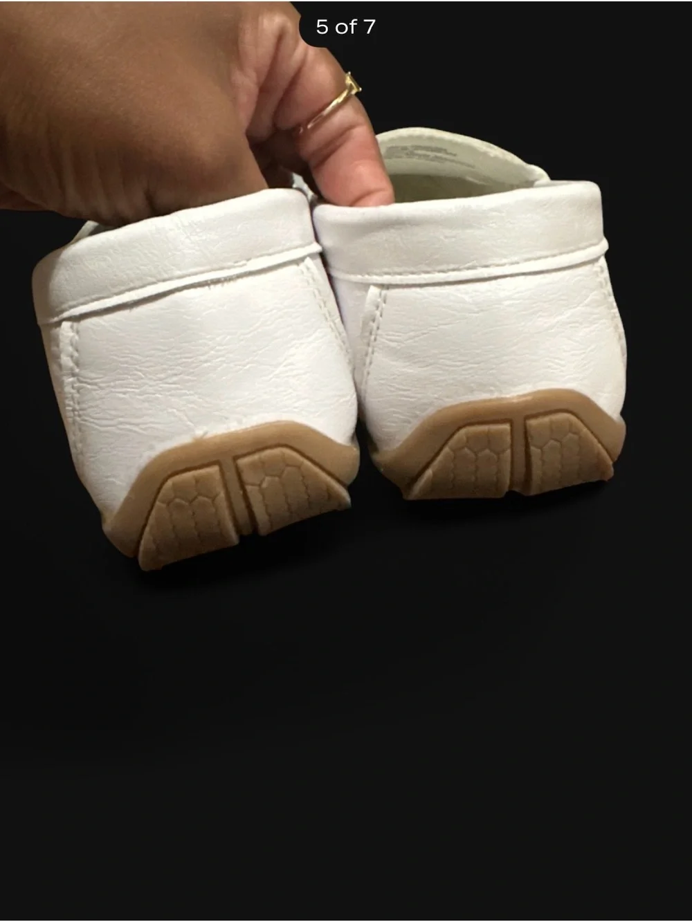 Josmo White Kids Leather Bit Moccasin Loafers
