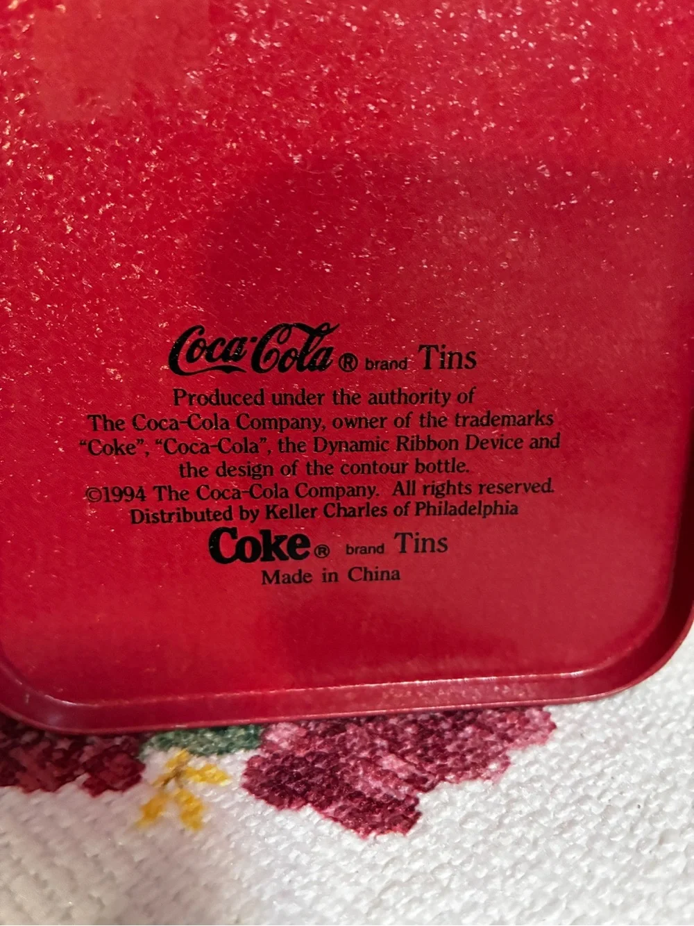 Coca Cola Retro Illustration Empty Tin Metal