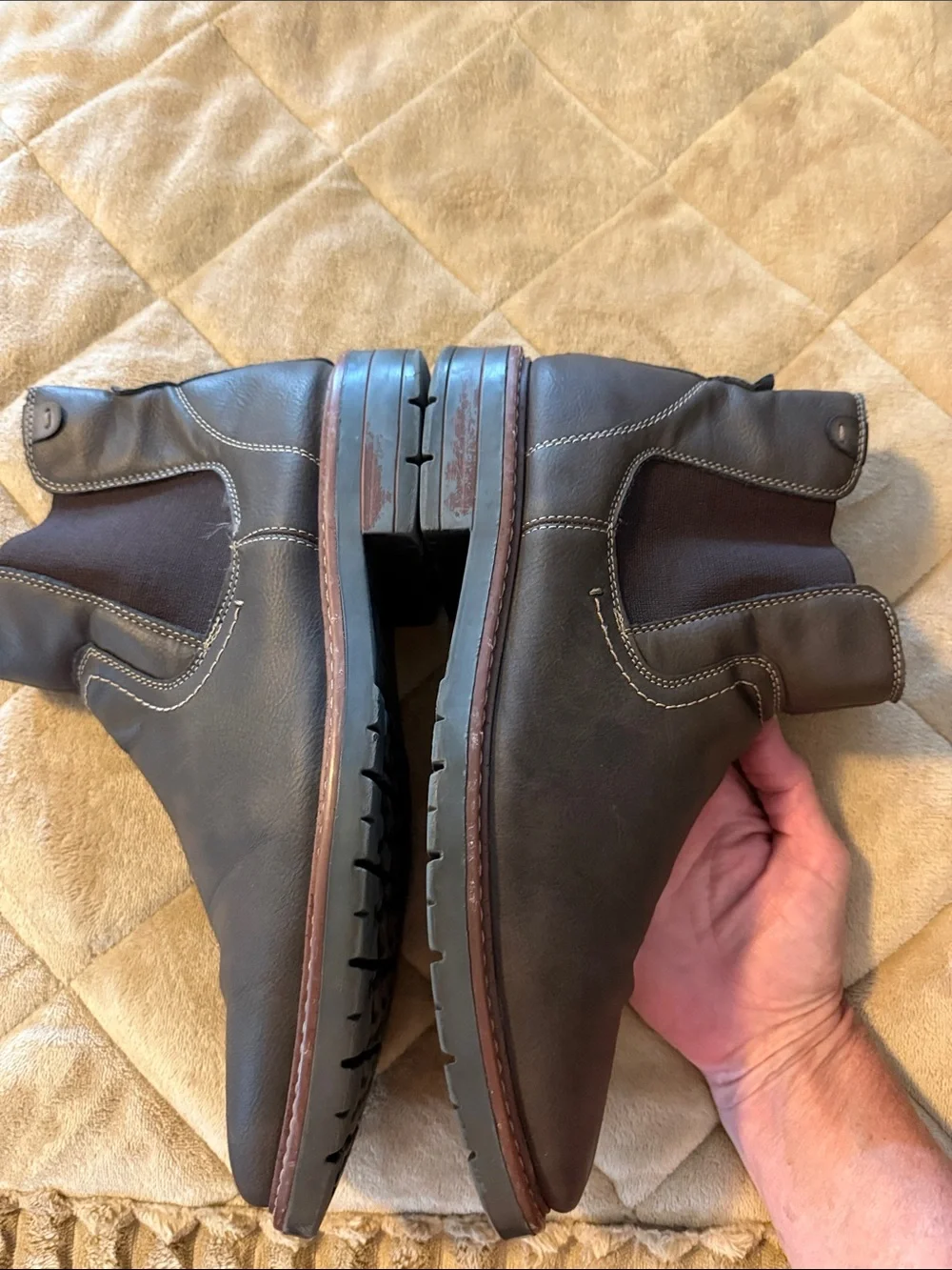 Dockers brown faux