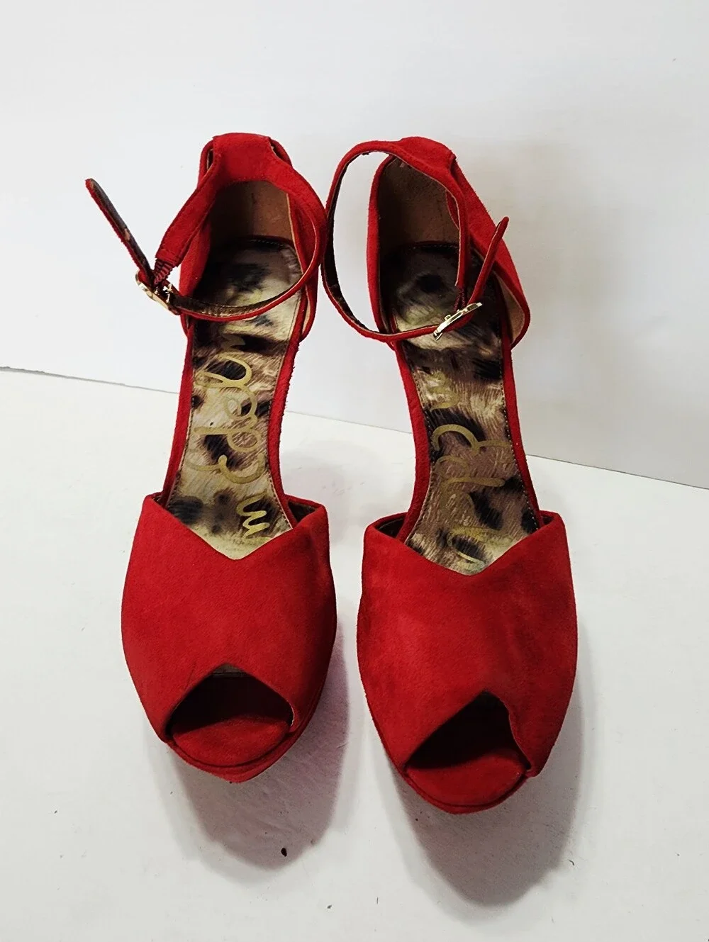Sam Edelman print platform heels