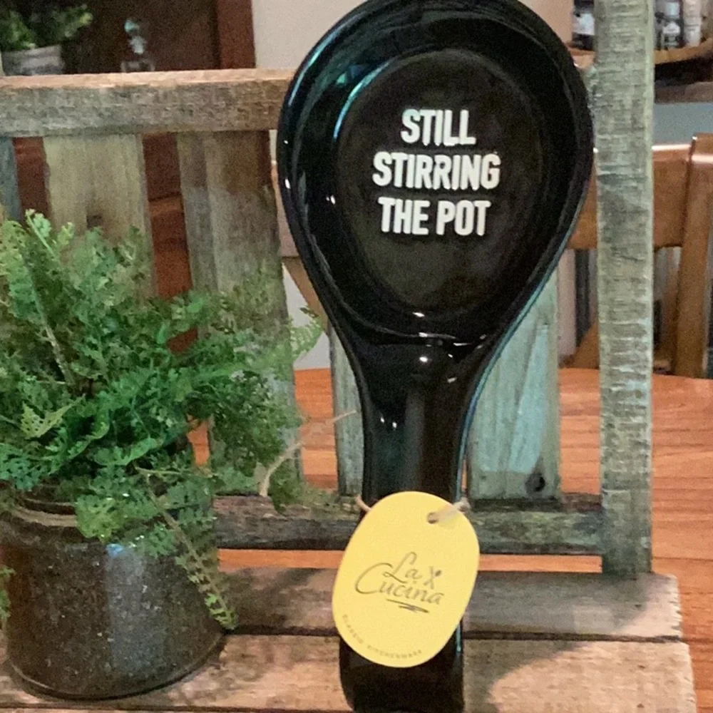 Kitchen Spoon Rest - STILL STIRRING THE POT