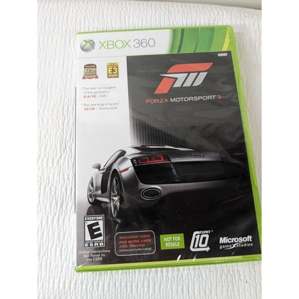 NEW Xbox 360 Forza Motorsport 3 video game car racing motor sport Microsoft