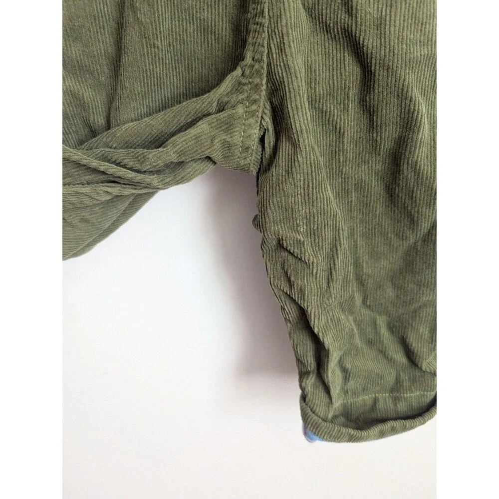 Y2k Gymboree Silly Monkey  Corduroy Overalls 12-18 months Green 100% Cotton Boys