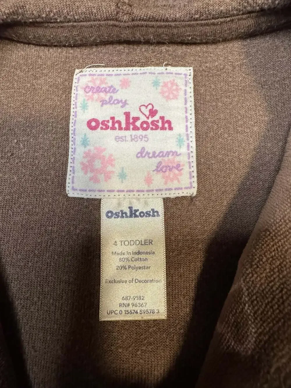 OshKosh Bgosh toddler zip