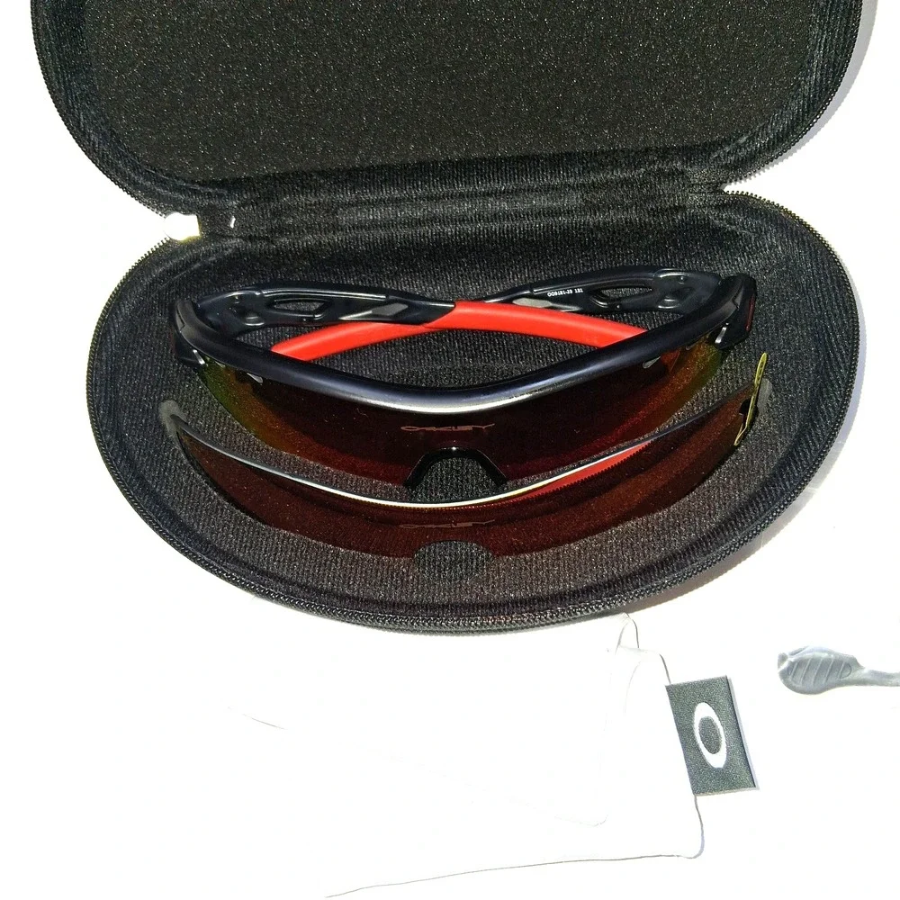 OAKLEY Sunglasses Black OO9181-23 Radar Lock Path Two lenses Original Case