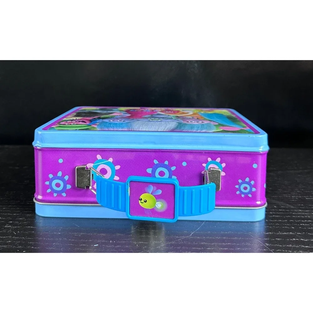 DreamWorks Trolls Metal Lunch Box‎ Tin, Poppy Branch Guy Diamond Lunchbox