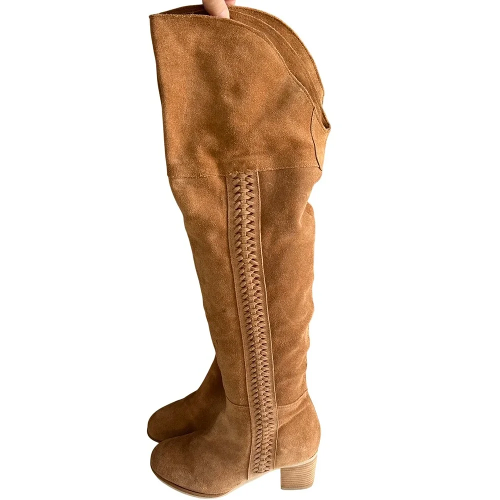 Matisse tan suede