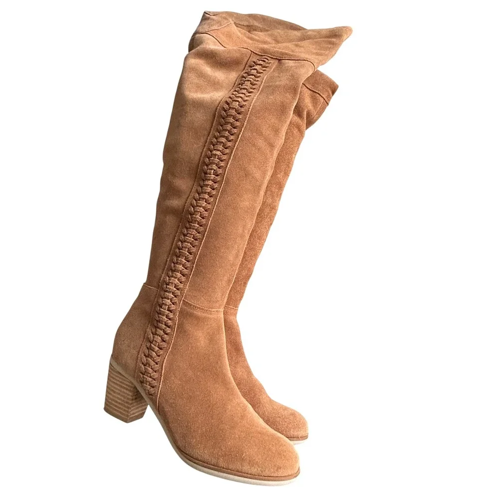 Matisse tan suede