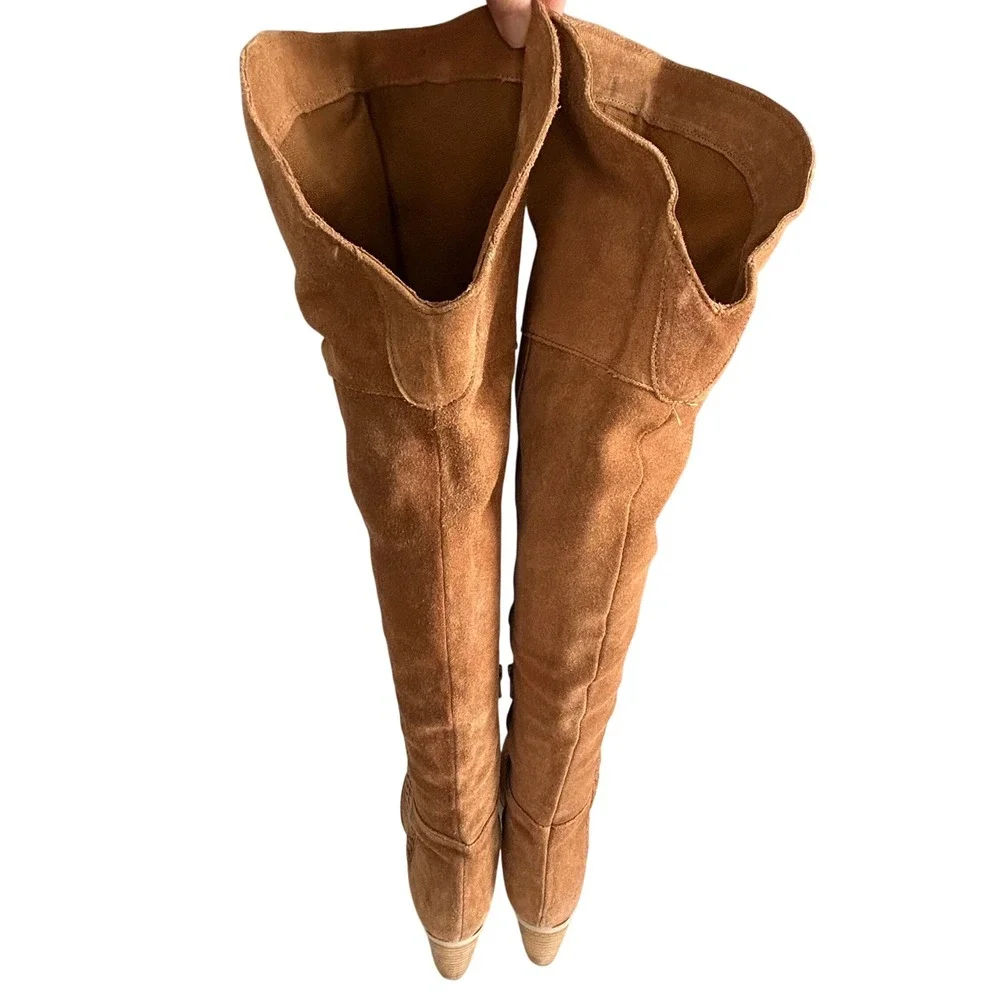Matisse tan suede