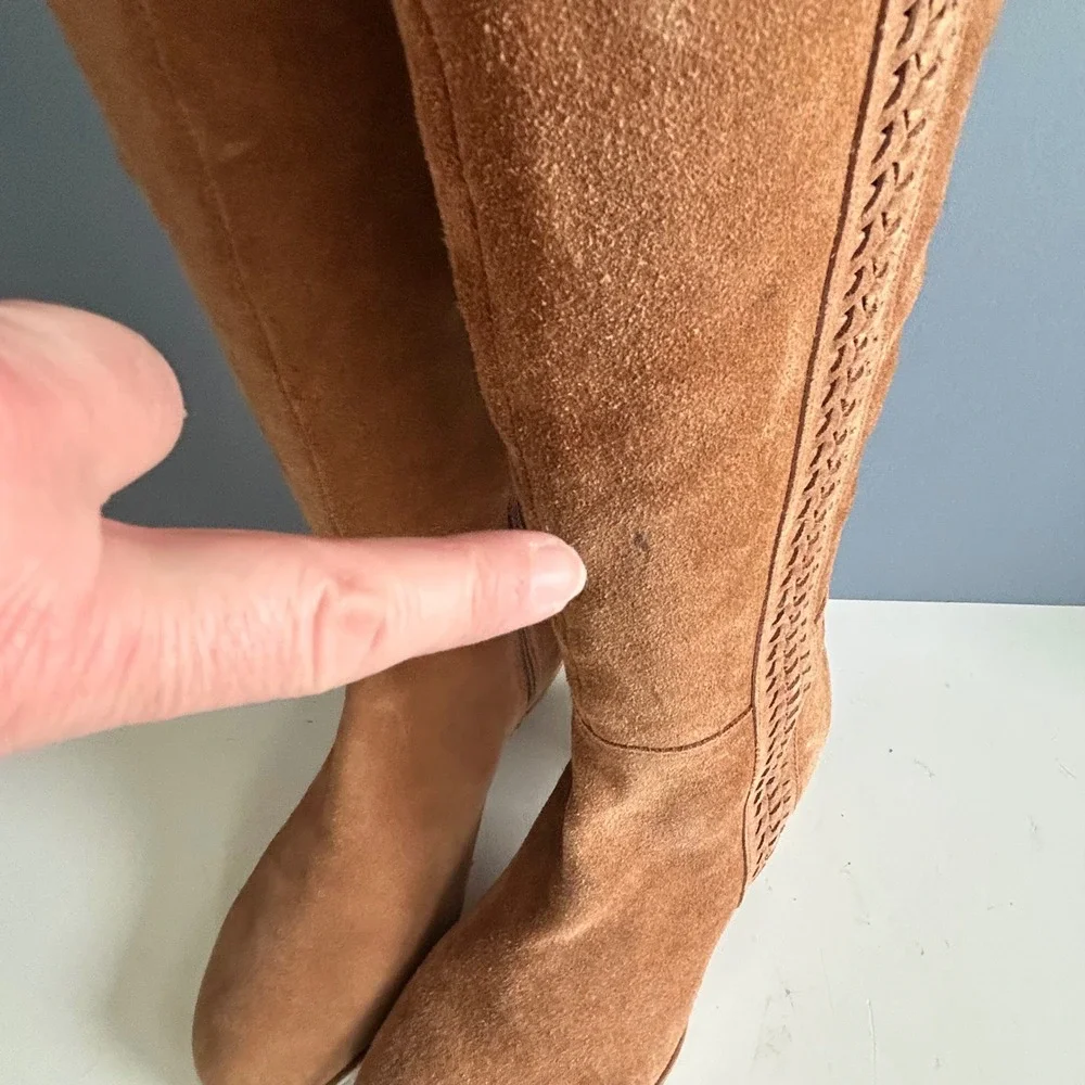 Matisse tan suede
