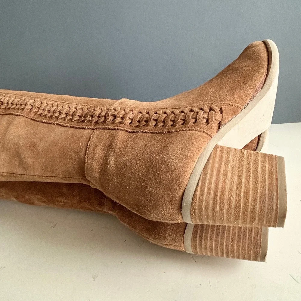 Matisse tan suede