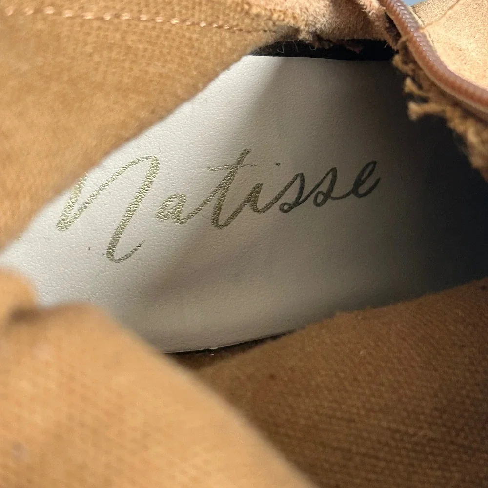 Matisse tan suede