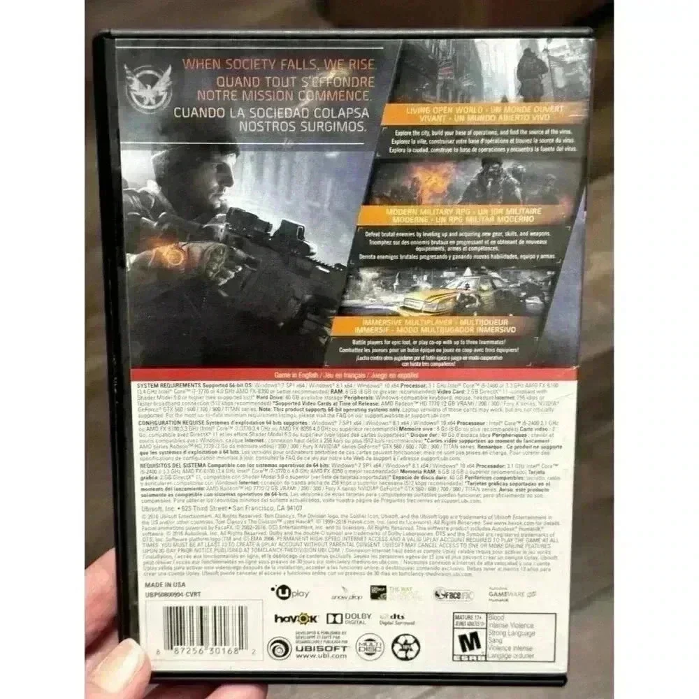 Tom Clancys The Division tom clancy