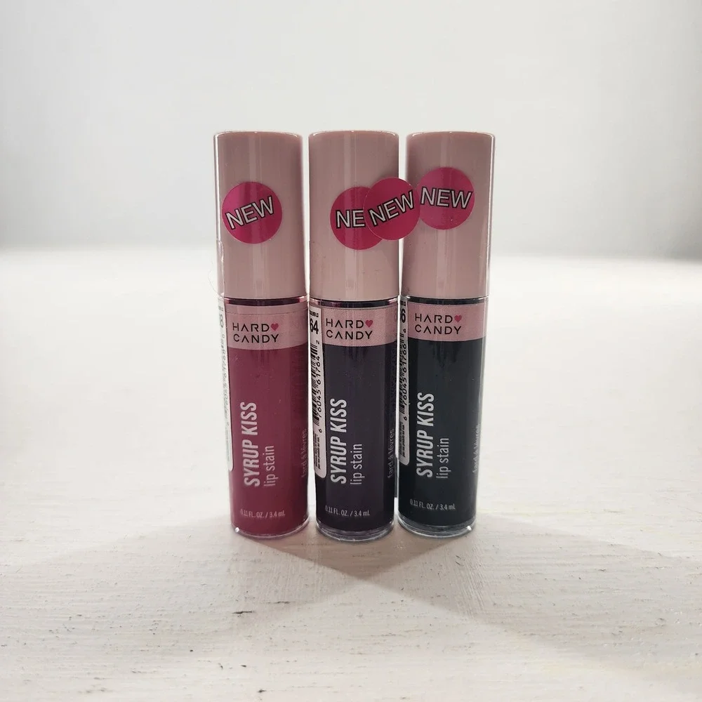 x3 Hard Candy Syrup Kiss Lip Stain Bundle 1768 1764 1766 Makeup Cosmetics Beauty
