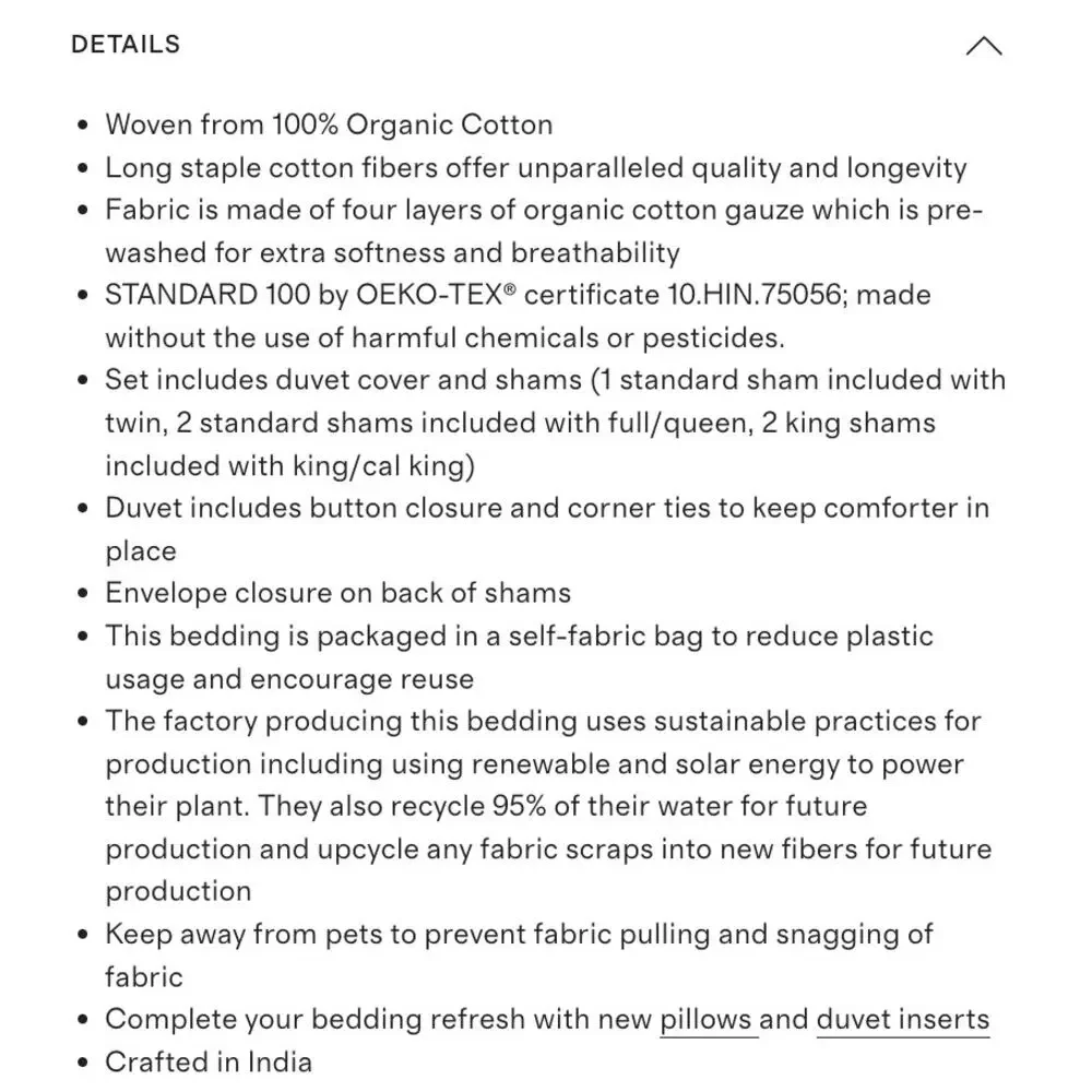 Quince organic cotton