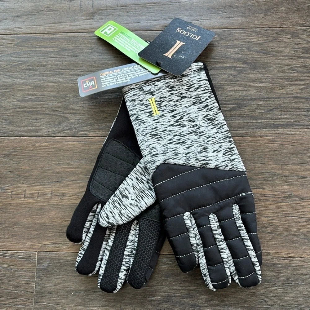 Igloos Thermal CHR heat retention pro text touch,grip palm stretch gloves,warm