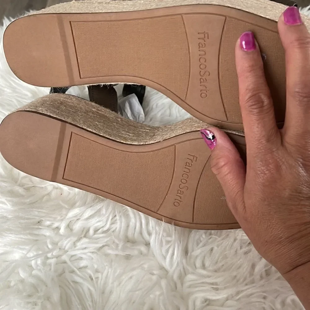 FRANCO SARTO LEATHER ESPADRILLES NWOT SIZE 8.5