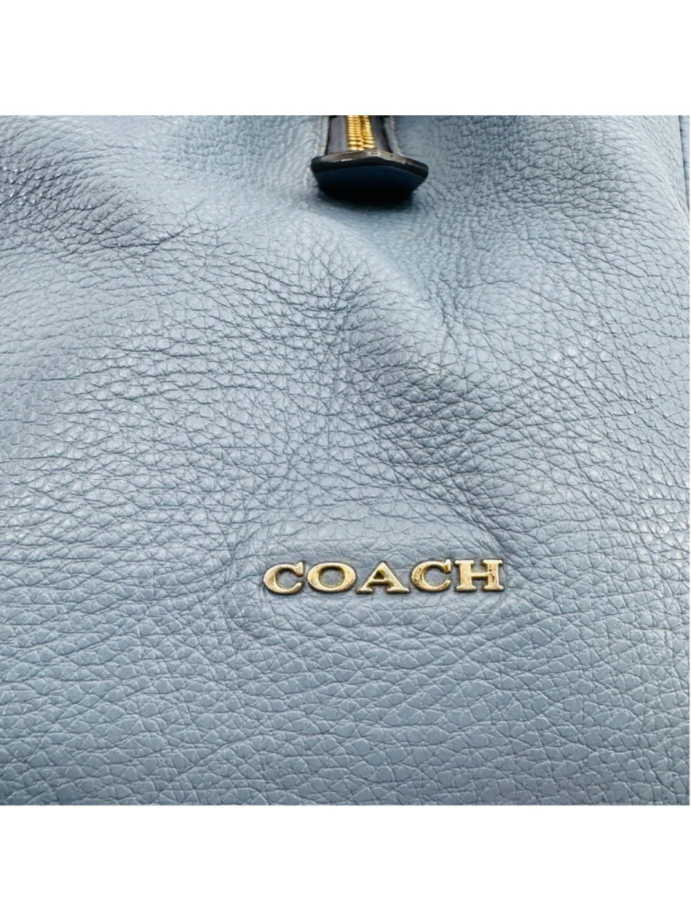 Coach 26224 Madison Pebbled Leather Hobo Bag Blue