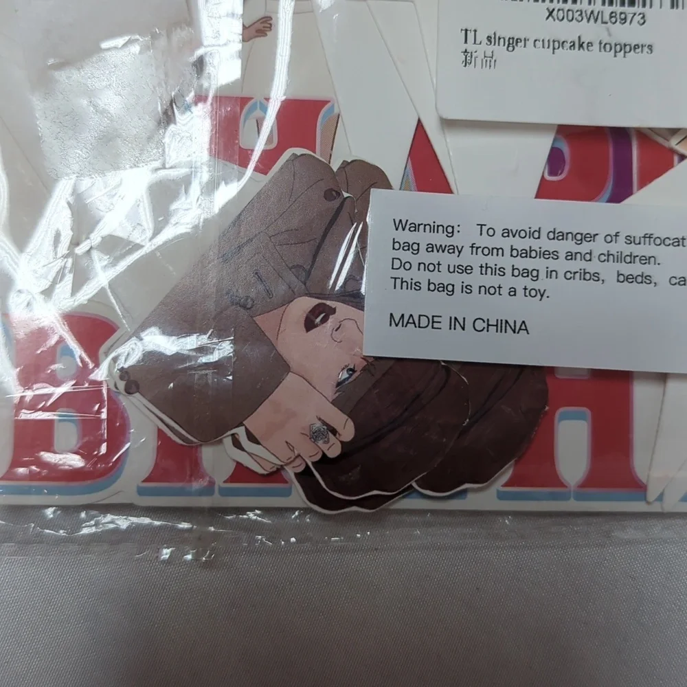 Taylor Swift Cardboard Cut Out Cardboard Cupcake Toppers 25 Pieces