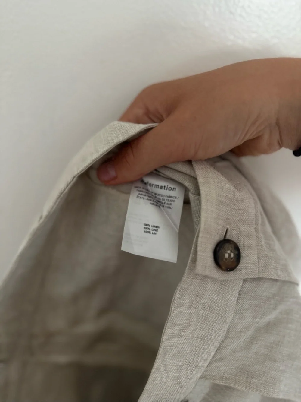 Reformation pants mason