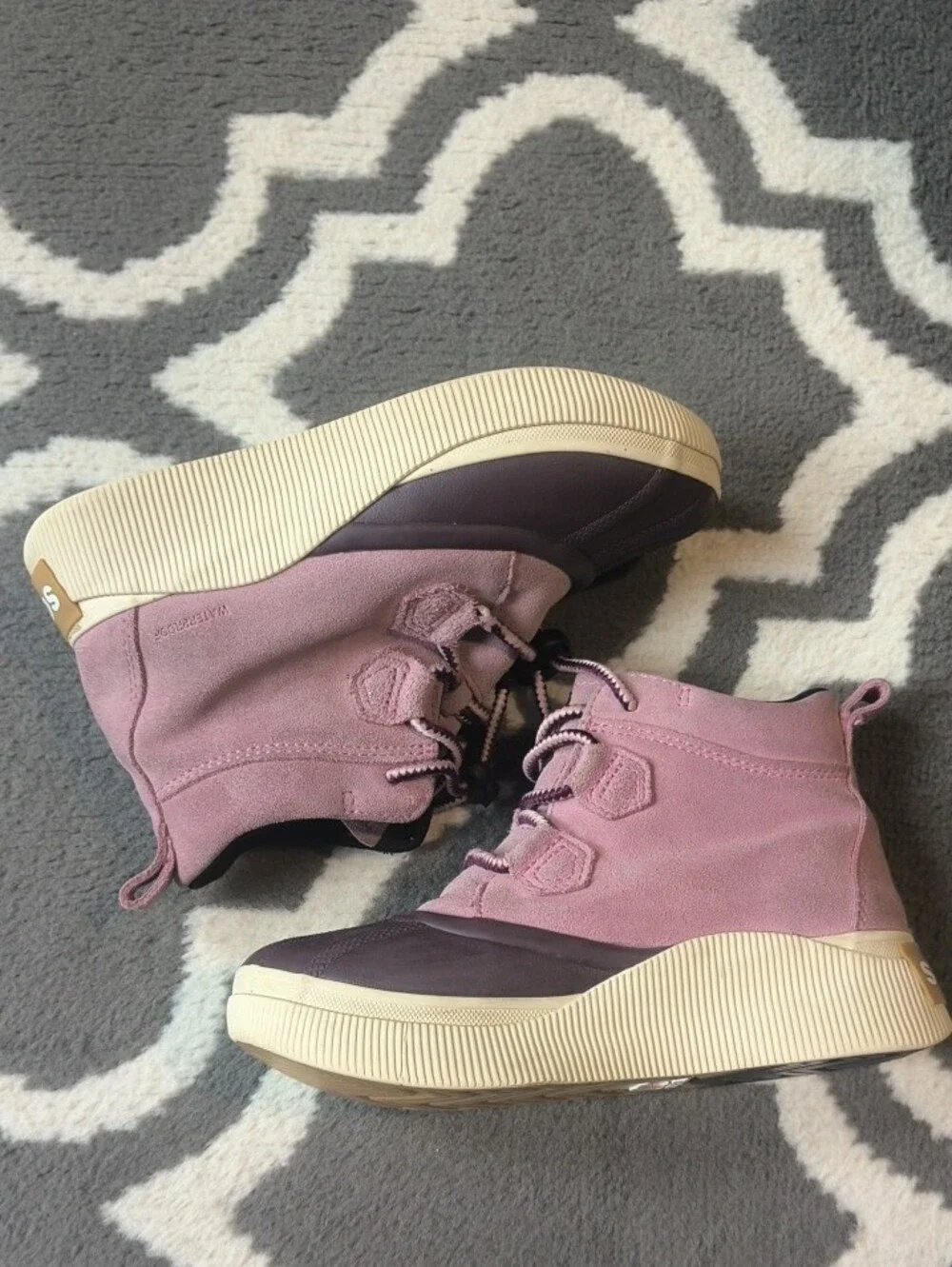 Sorel Kids Pink and Plum About Town Boot