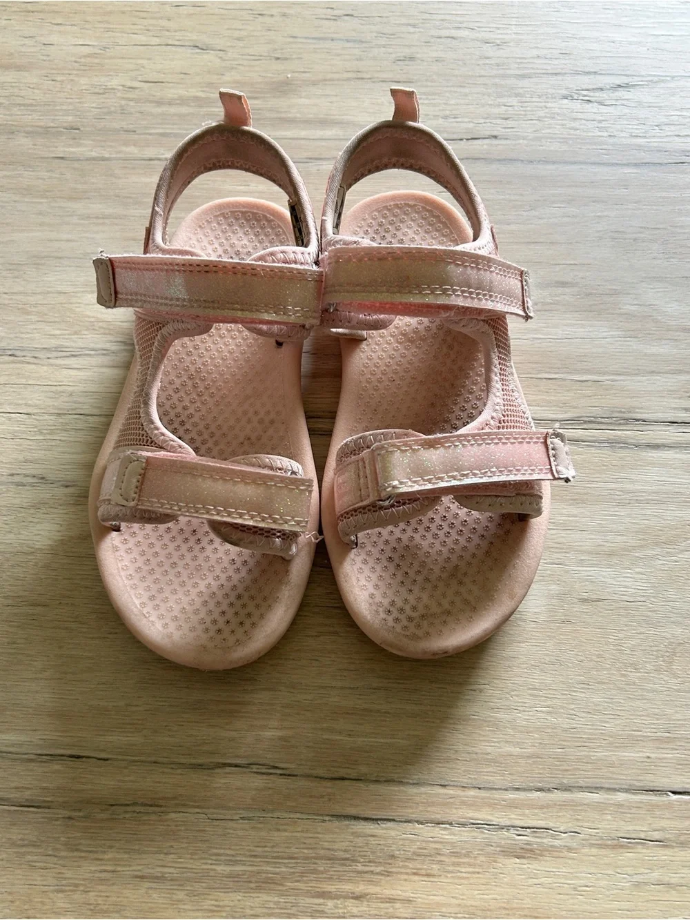 OshKosh B'gosh Peach/Pink Adjustable Strappy Sandals