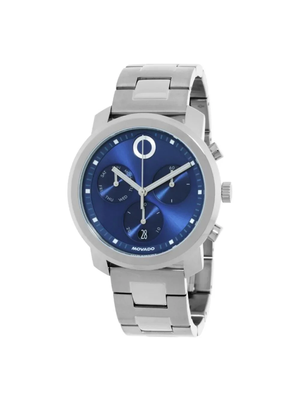 NWT Movado Trend Propel Chronograph Quartz Blue Dial Men's Watch