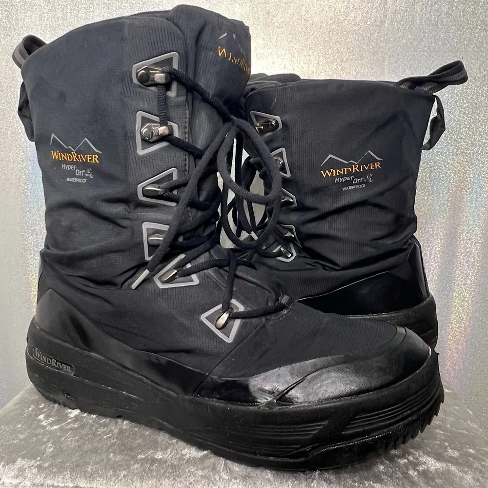 Windriver hyper dri waterproof boots winter black warm snow outdoors hunting