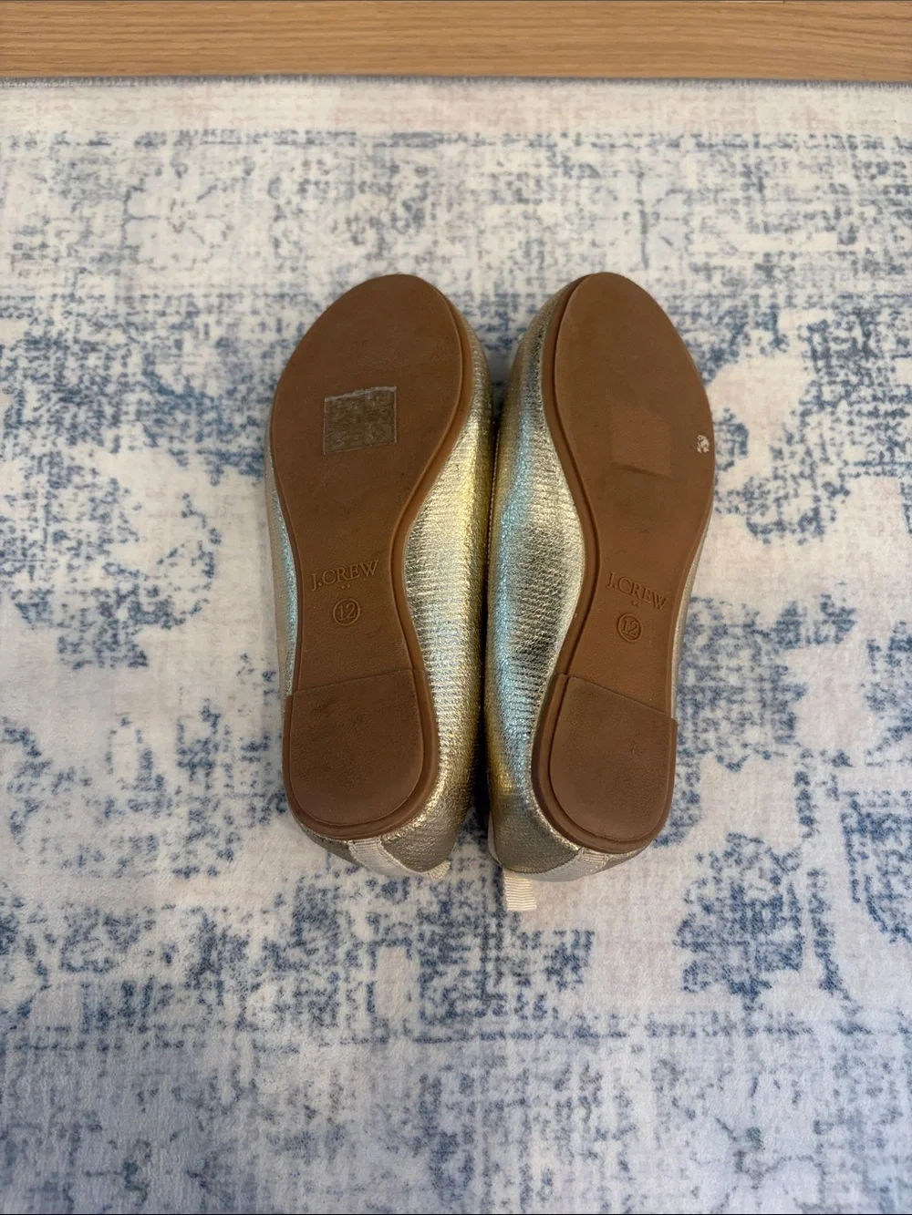 J. Crew shiny metallic