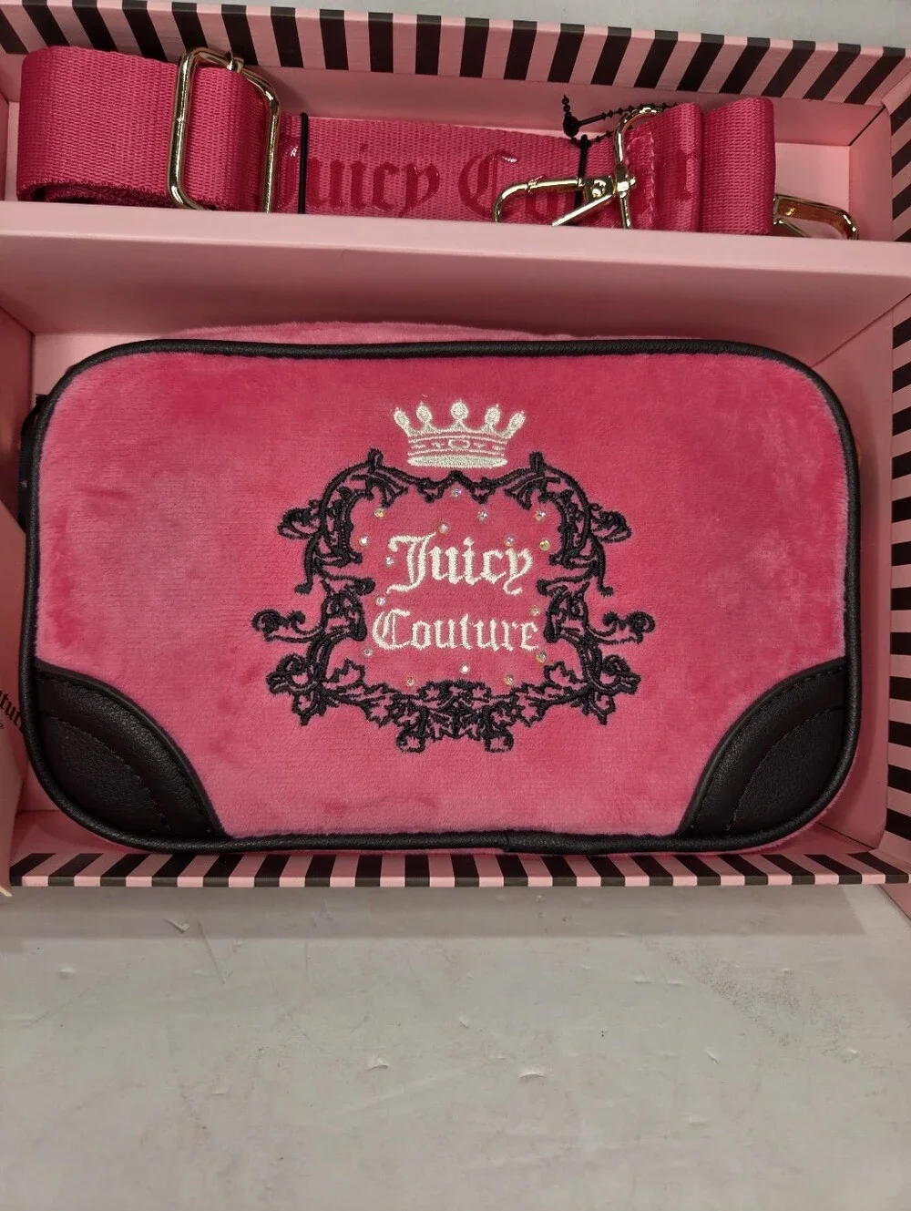 Juicy Couture pink suede