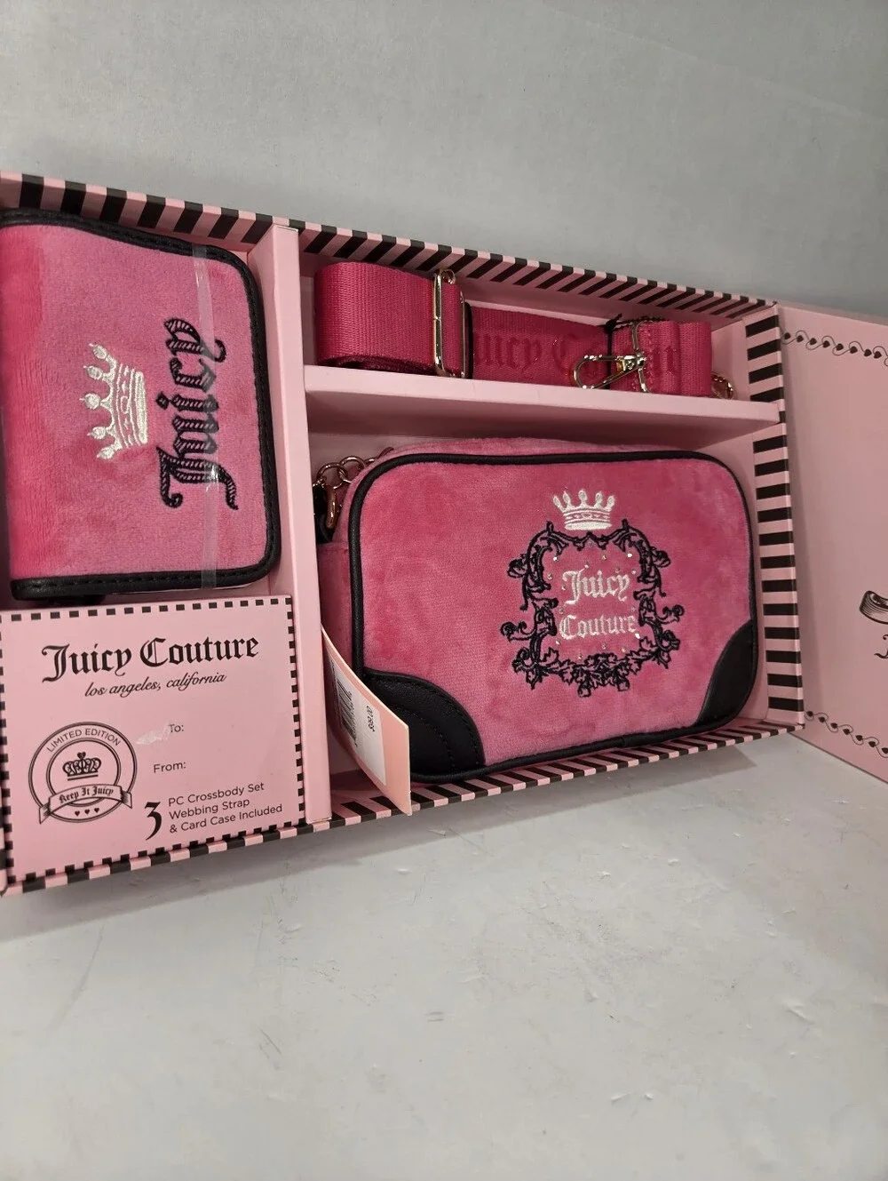 Juicy Couture pink suede