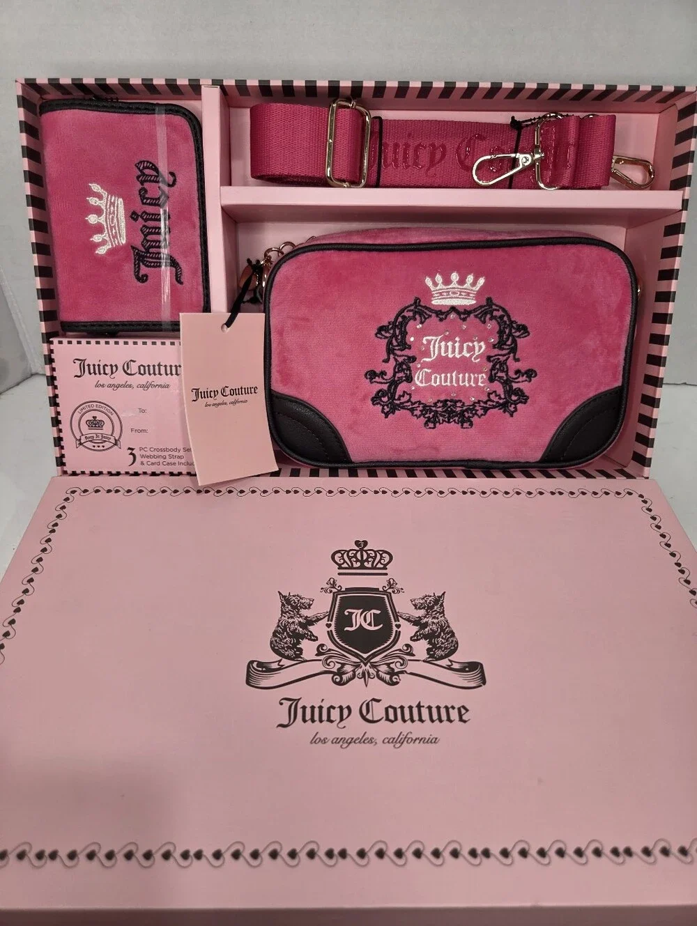 Juicy Couture pink suede