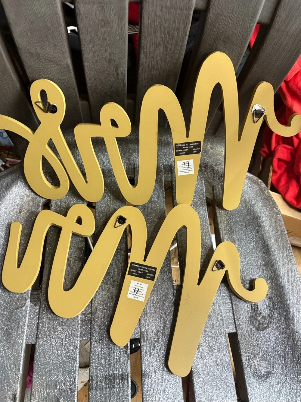 Hobby Lobby sparkling gold