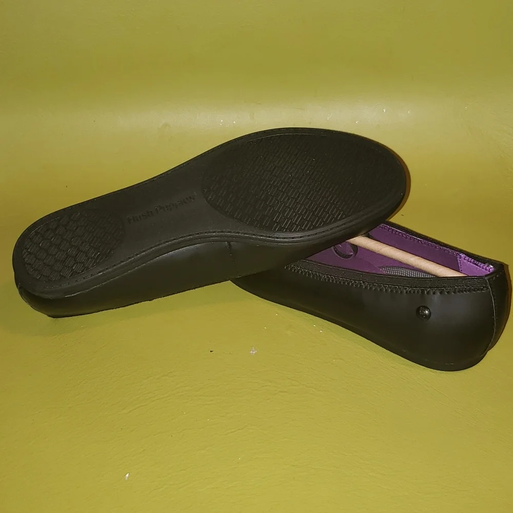 HUSH PUPPIES JOSIE BLACK FLATS