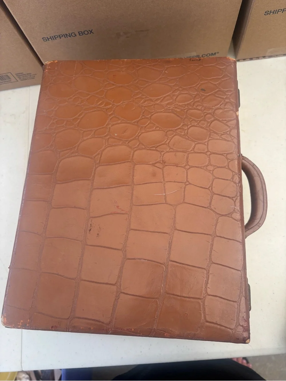 Shortrip brown leather