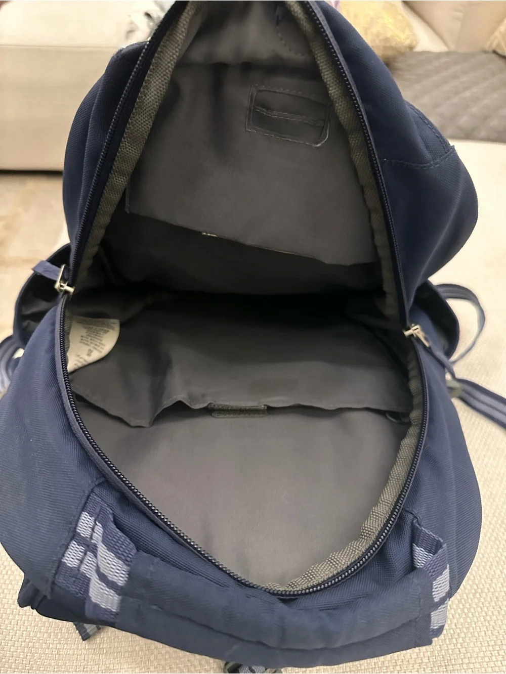 Pottery Barn Kids navy backpack