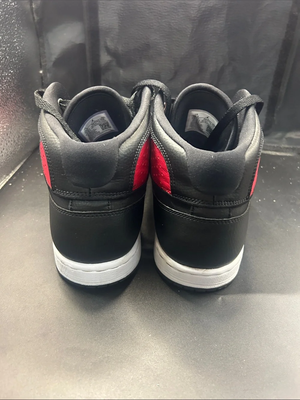 Jordan Men’s High Top Sneakers - Black & Red