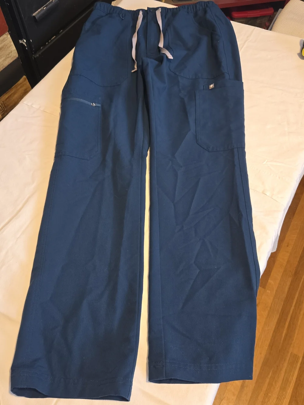 Figs Men's Teal Cairo Drawstring Scrub Utility Pants