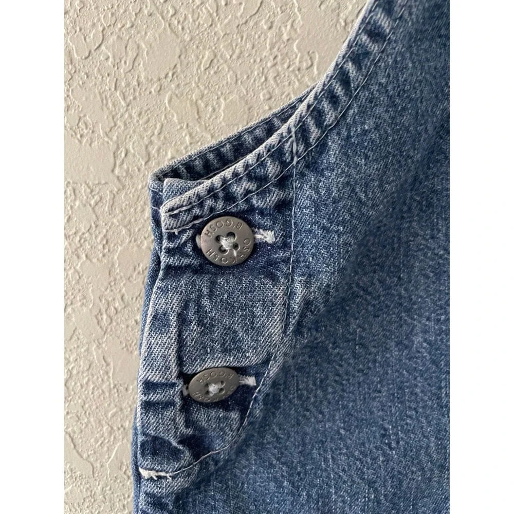 Vintage Oshkosh B'gosh Girls Small‎ 6 Skirtall Denim Blue Overall Dress