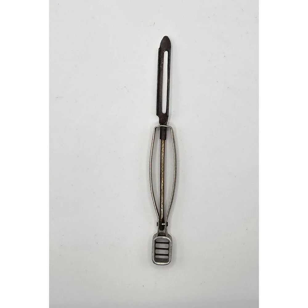 Vtg EKCO Nee Action Vegetable Peeler Bean Slicer Potato Eye Tool Slip Pruf