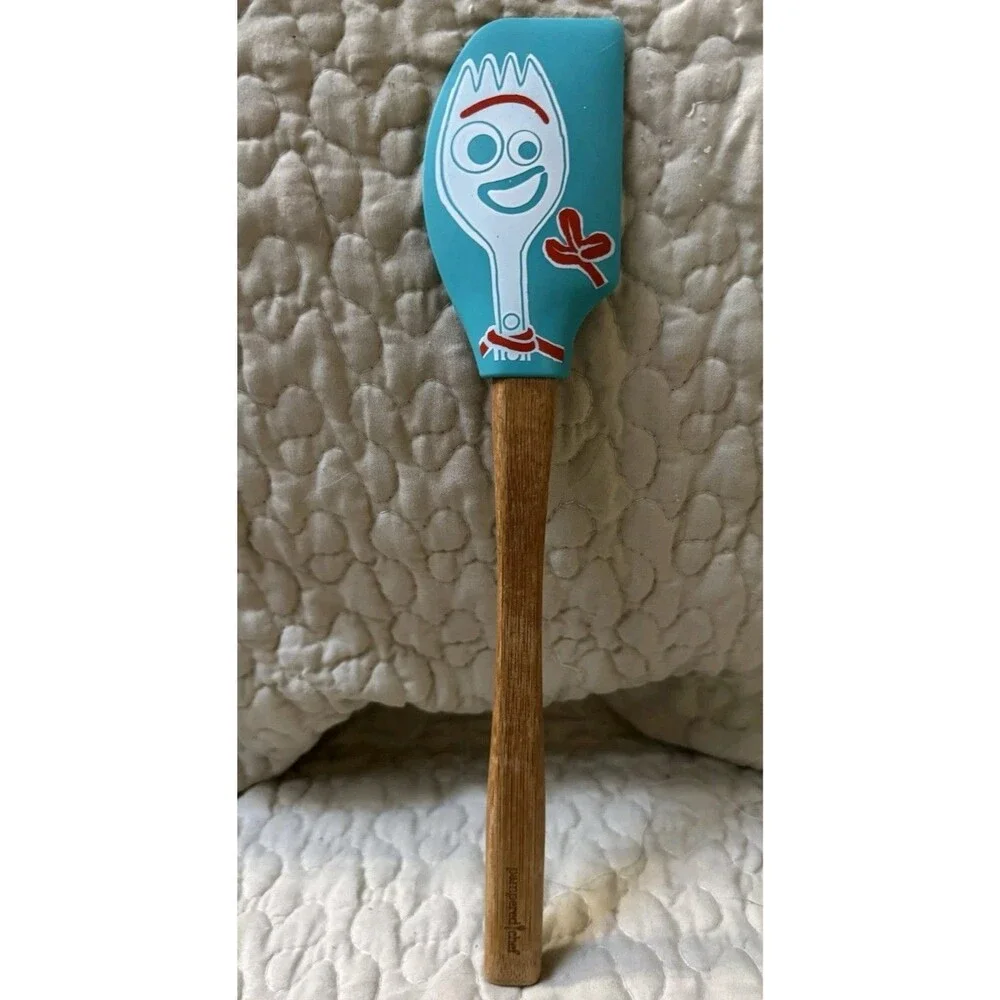 Disney Pixar Toy Story 4 Forky Silicone Spatula Bamboo Handle Kitchen Utensil