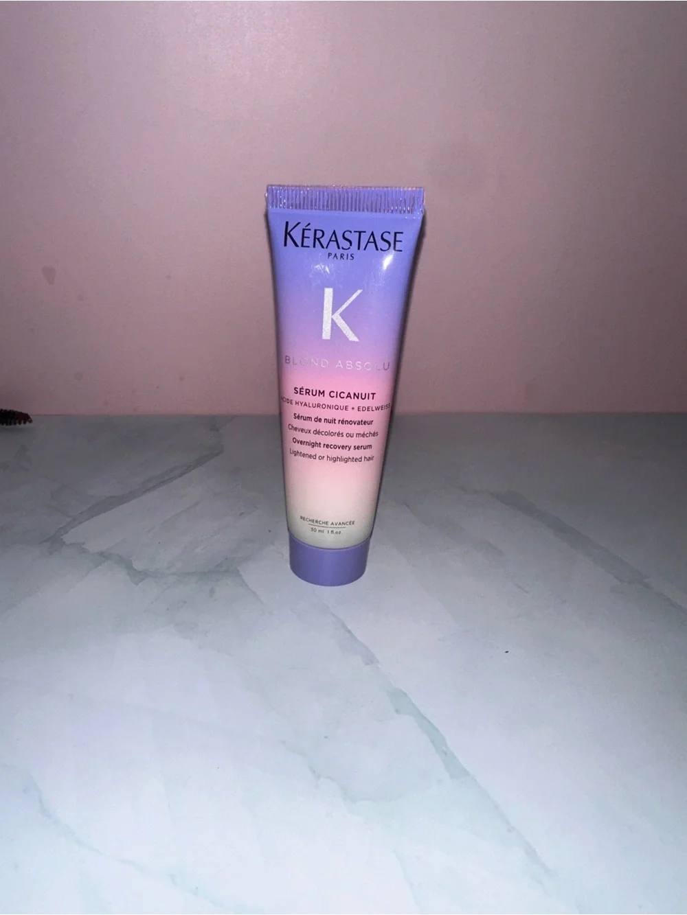 Kérastase Blond Absolu Sérum Cicanuit Overnight Repair Serum - Purple/Pink