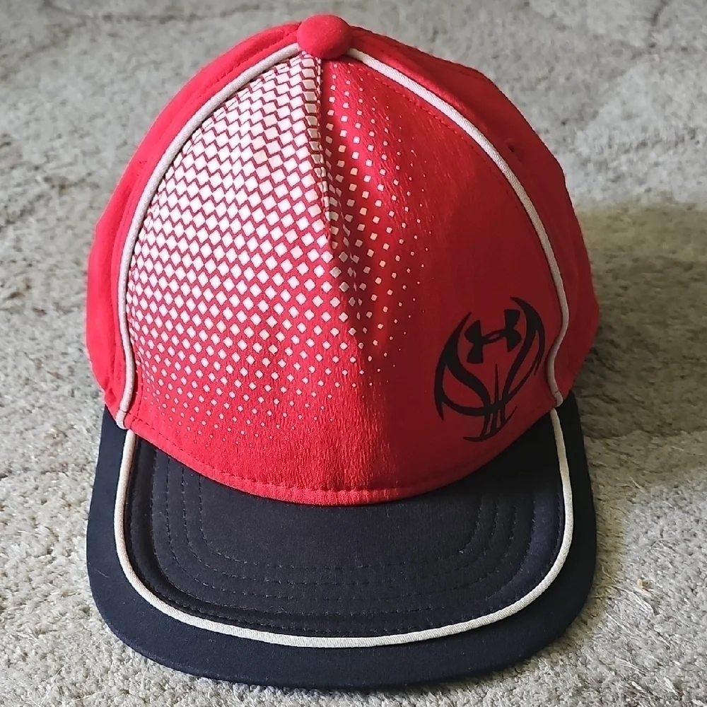 Nwot Under Armour Red Basketball Logo Cap