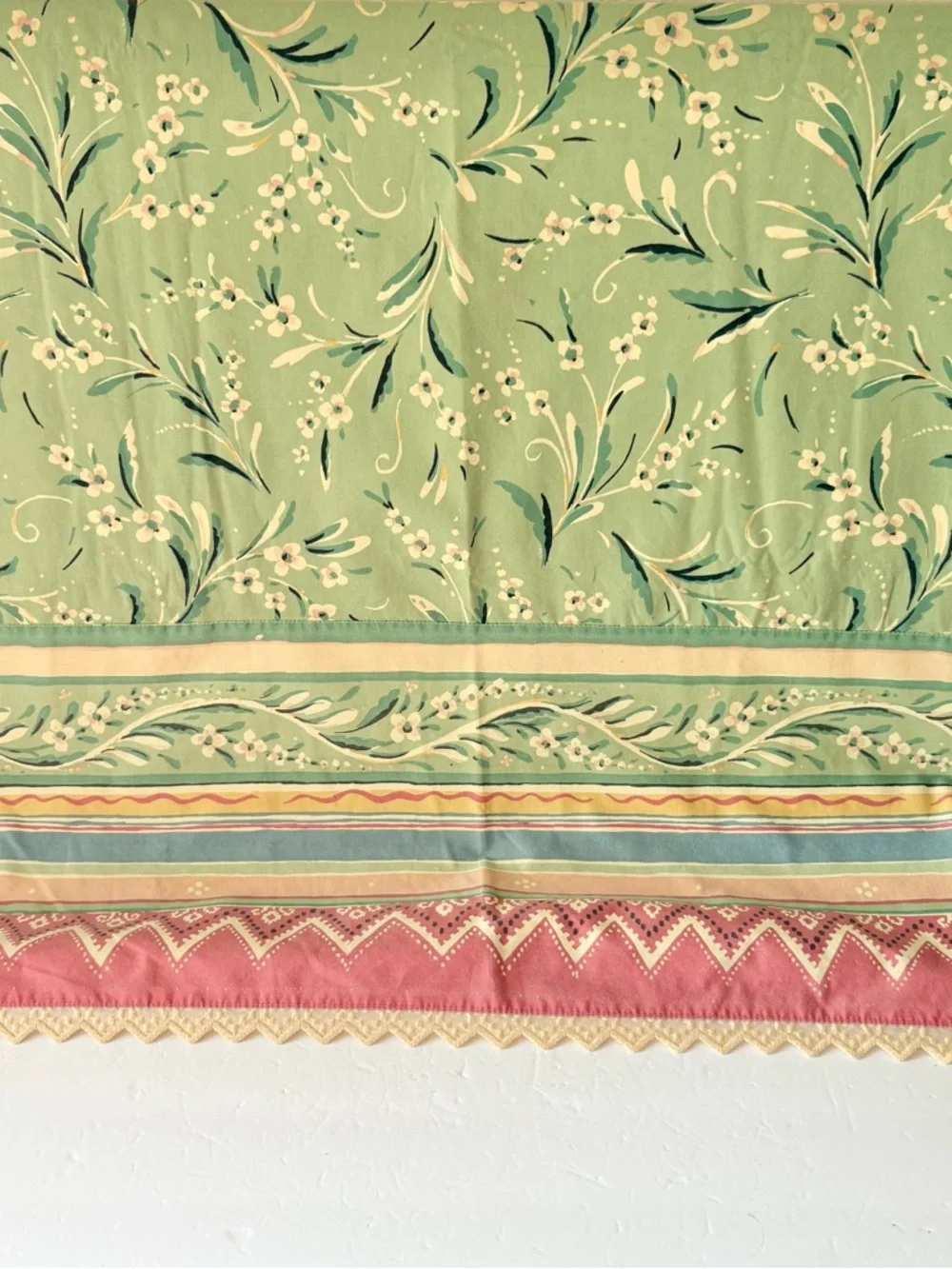 Vintage Collier Campbell Gypsy Dance Queen Size Flat‎ Sheet