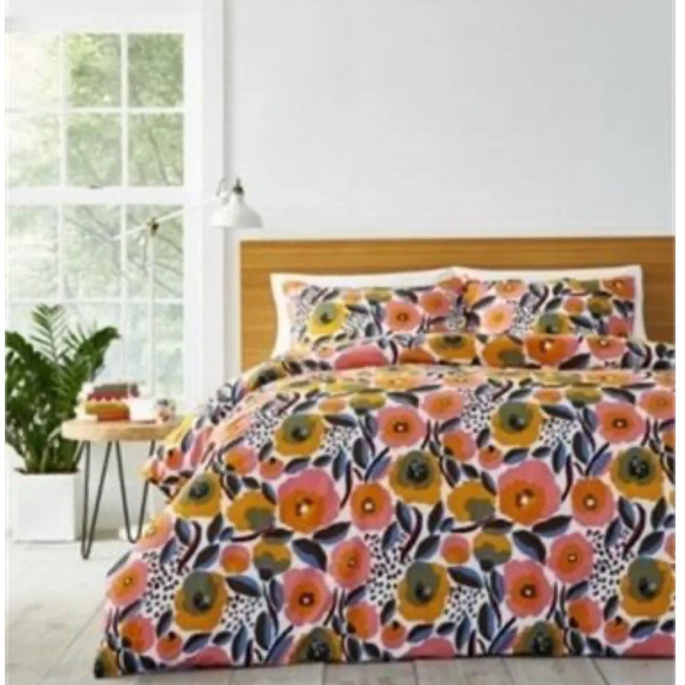 Returned Marimekko Rosarium Duvet Cover Set  KING orig:180 NO OFFERS RARE!! …