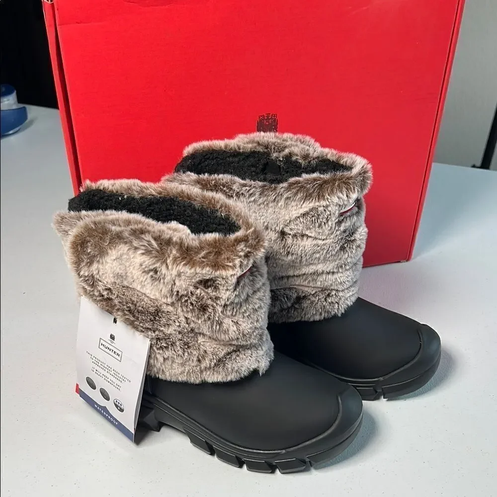 Hunter Kids Intrepid Faux Fur Snow Boot Kids