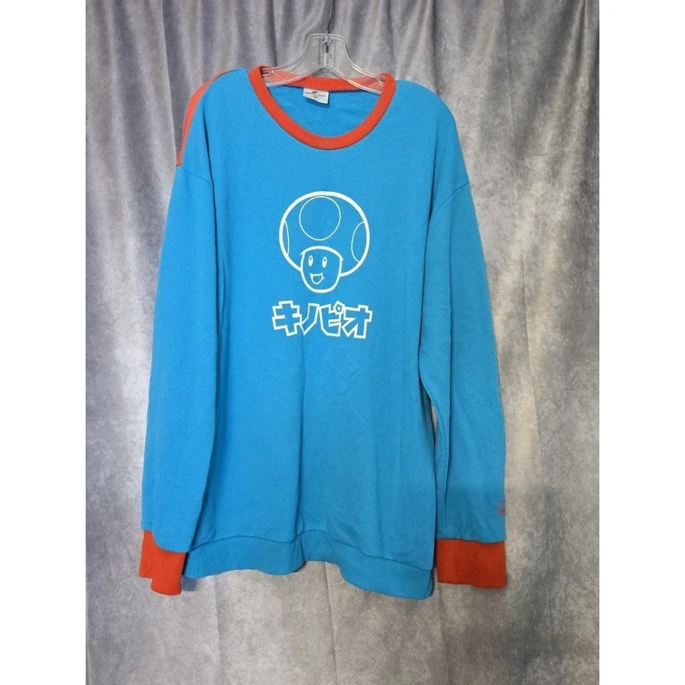 USJ Universal Studios Japan Super Nintendo World Toad Sweatshirt XL Unisex